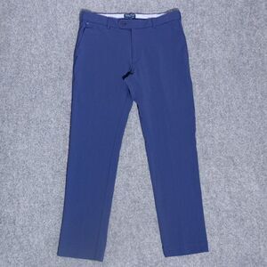 Peter Millar Crown Crafted Matlock Seersucker Performance Blue Pants 32x30 Golf